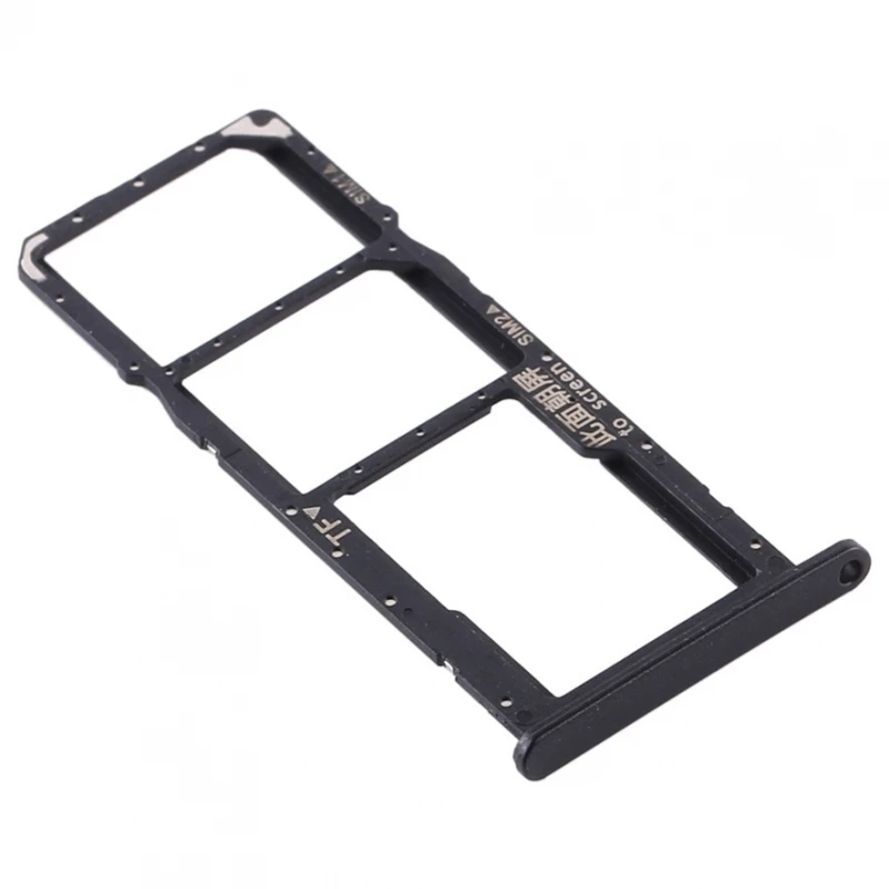 SIM tray for HUAWEI Y6P SD card adapter black side replacement # Huawei Y6P (MED-LX9N, ART-L29)