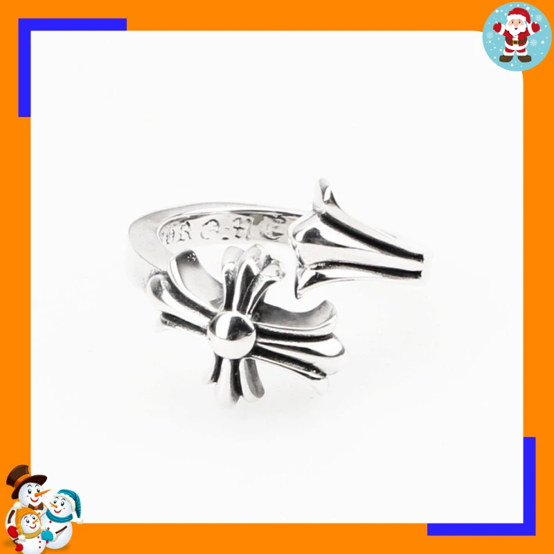 Cross Design Open Ring — product detail 3