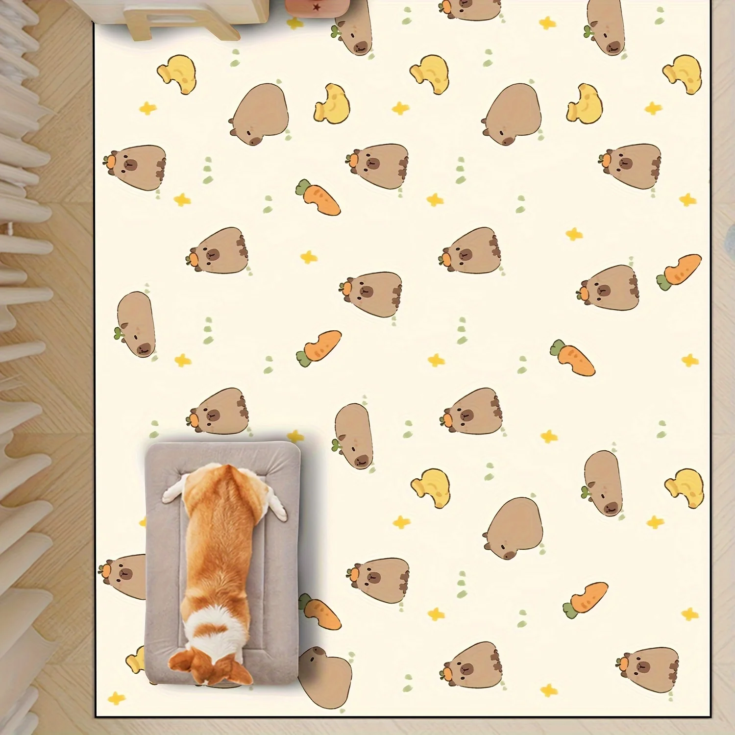 VIKAMA Pet Floor Mat Cute Nest Mat Waterproof Quick-Drying No-Wash Special Sleep Mat Cat And Dog Pet Mattress