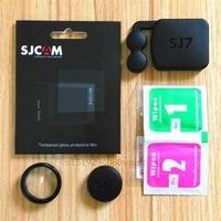 Clownfish SJCAM Original SJ7 Star Lens Cap Anti Scratch Lens UV Filter Lens Cover Screen Protectors Glass Film For SJ7 Camera