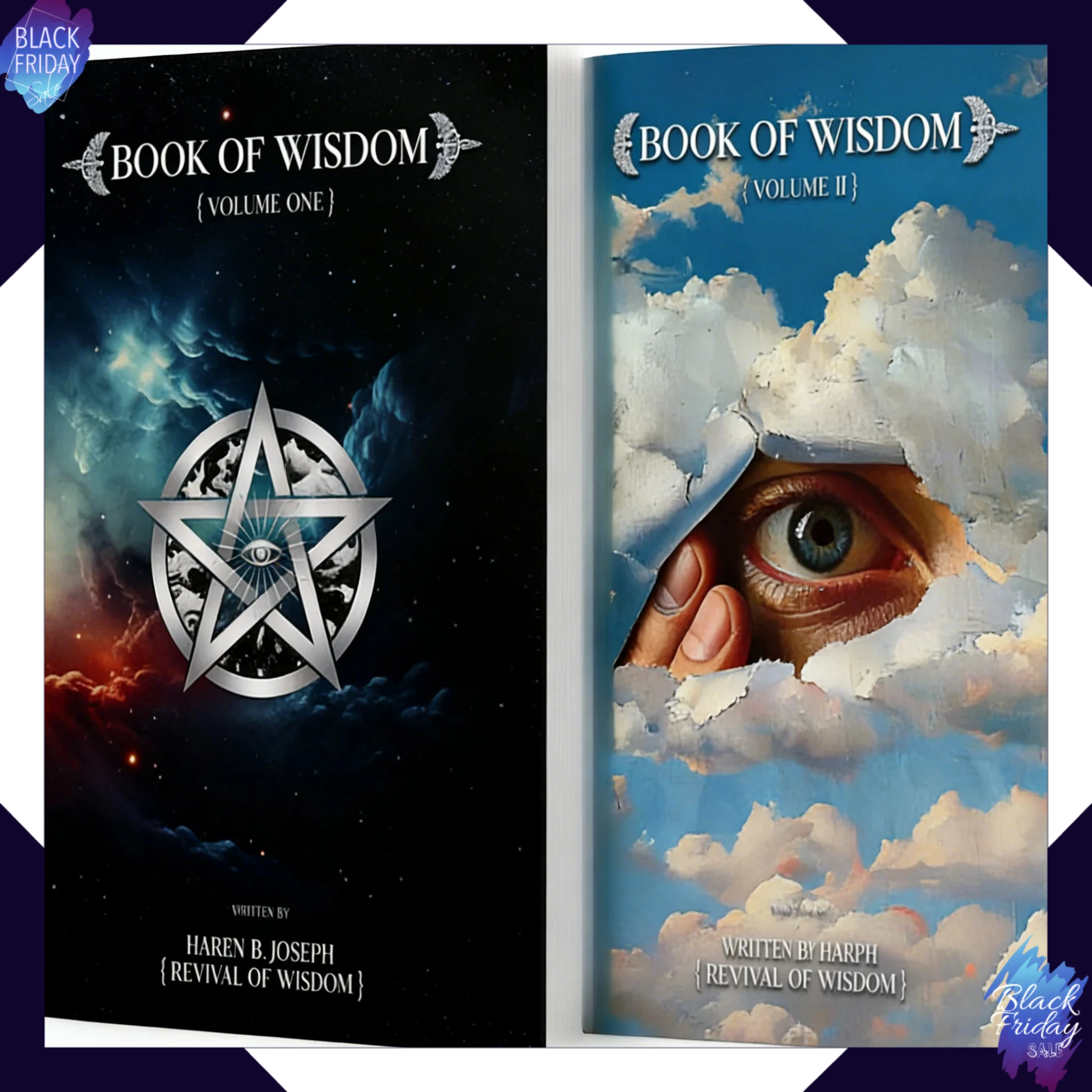 

Тематический блокнот 2026 BOOK OF WISDOM с обложкой «Глаз мудрости» для самосовершенствования и изучения философии