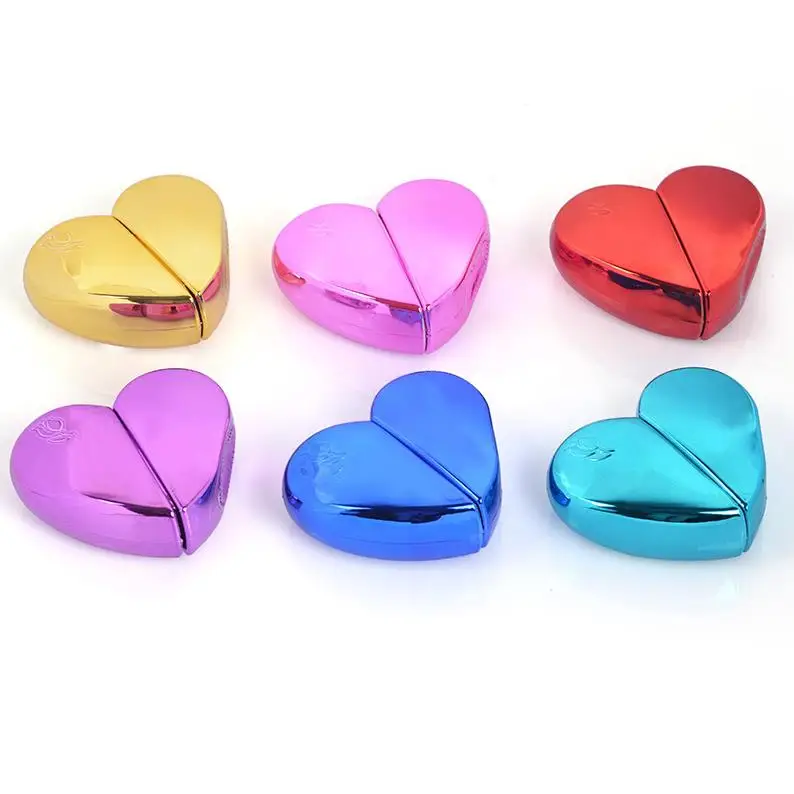 100pcs Heart Shaped Spray Perfume Bottle Thick Glass Spray Pump Woman Parfum Atomizer Travel Bottle Empty Cosmetic Container ni4