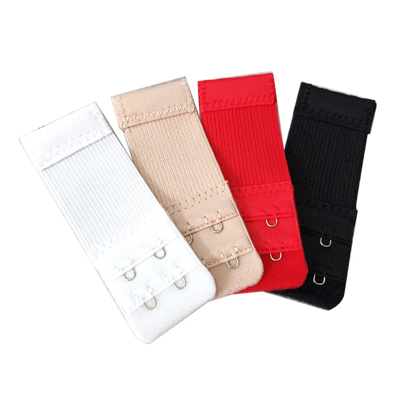 8pcs 4 Colors Women Underwear Accessories Bra Extender High Quality Solid Adjustable Buckle Elastic Belt Bras Strap