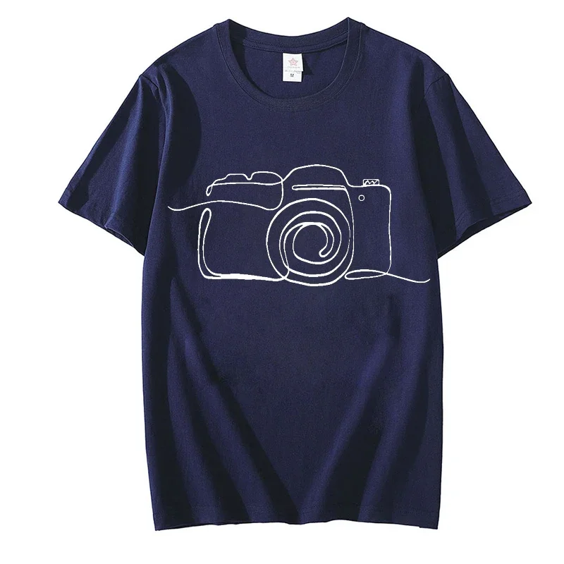 Photographer Graphic T Shirts Tops Clothes Camera Lover Tee Shirt Homme Photography T Shirt for Men Short Sleeve Men Clothing