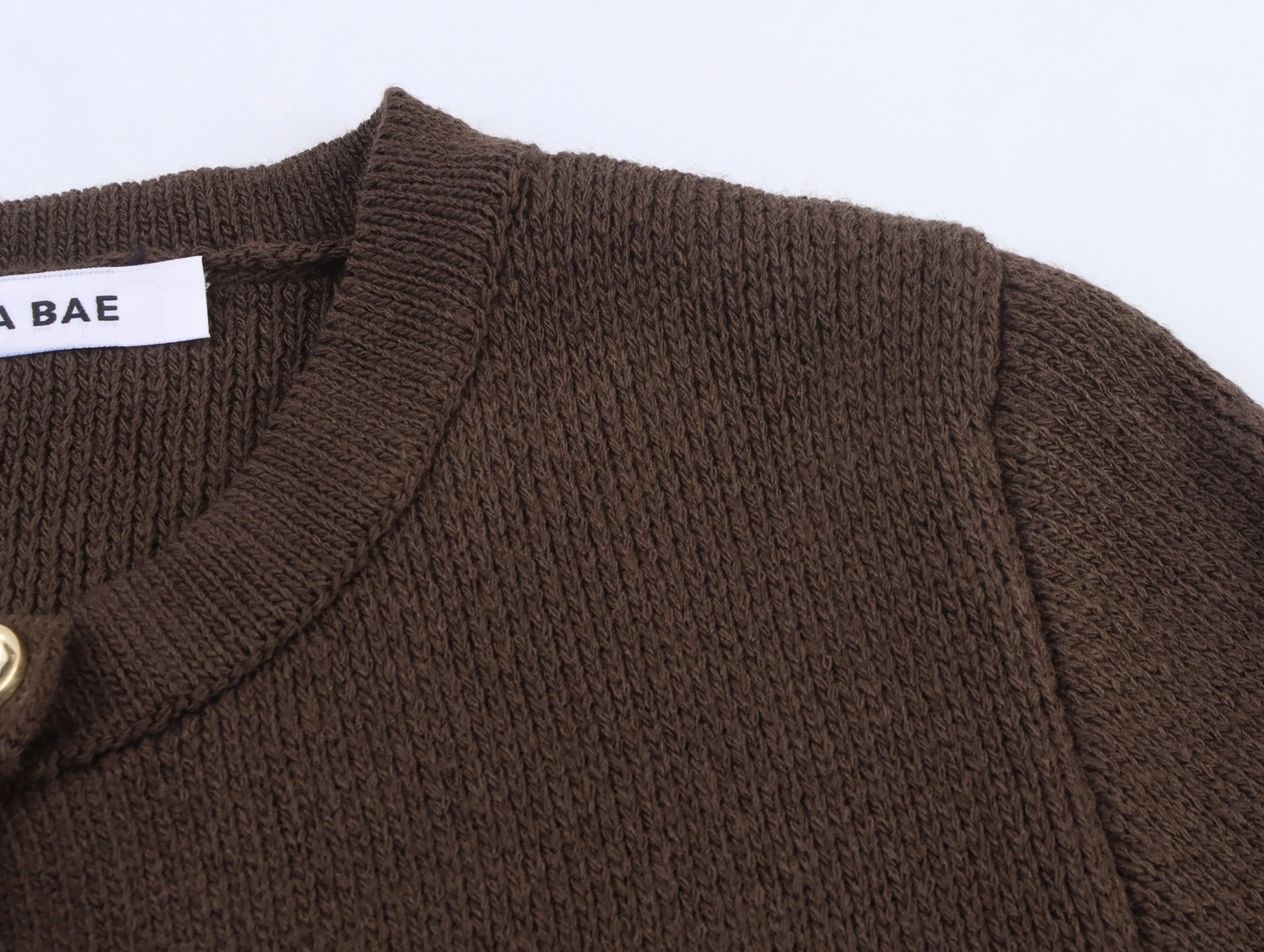 سترة نسائية جديدة لخريف DEEABAE متعددة الاستخدامات للتخسيس وزر شرابة ورقبة دائرية وأكمام طويلة محبوكة #4