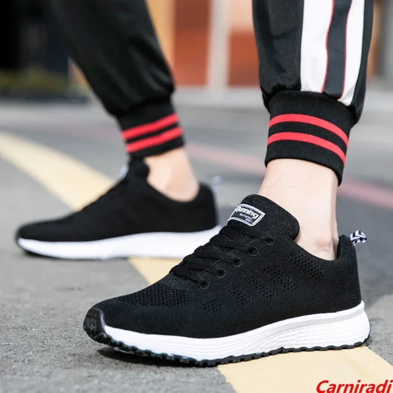 

Unisex Flying Weave Breathable Running Shoes Women Lightweight Fitness Sports Casual Sneakers Men Non-Slip Walking Jogging Shoes