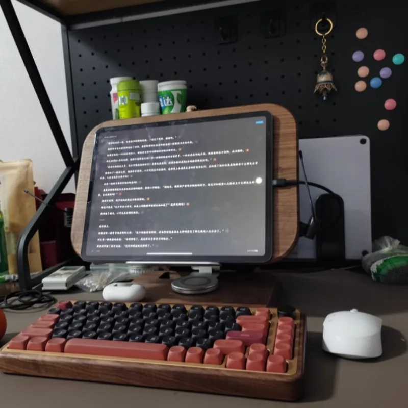 Devil Geek Black Walnut Tuotuo The Third Mock Examination Mechanical Keyboard Wireless Bluetooth Customized Game Keyboard