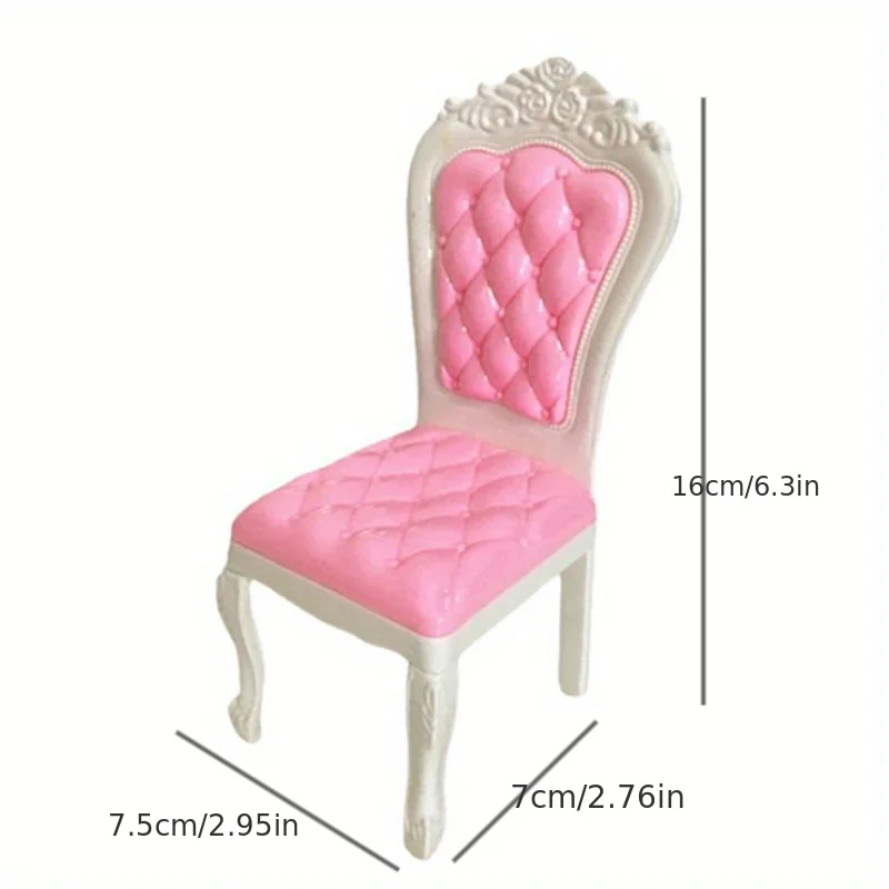 Miniature Small Chair Model, Suitable for Dollhouse Miniature Household Decorative Models.Compact and Unique, with Novel Colors
