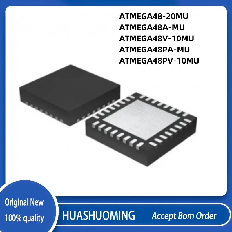 5PCS/LoT New ATMEGA48  ATMEGA48-20MU  ATMEGA48A-MU  ATMEGA48V-10MU  ATMEGA48PA-MU  ATMEGA48PV-10MU  QFN-32