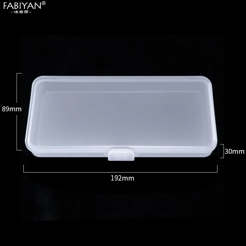 Rechthoek Nail Art Opbergdoos Pincet Cuticle Pusher Borstels Schoonmaken Wattenschijfjes Plastic Lege Manicure Container Gereedschap
