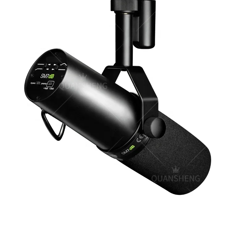 Microphone vocal cardioïde actif avec préampli intégré, Podcast iler pour le streaming statique, SM7dB