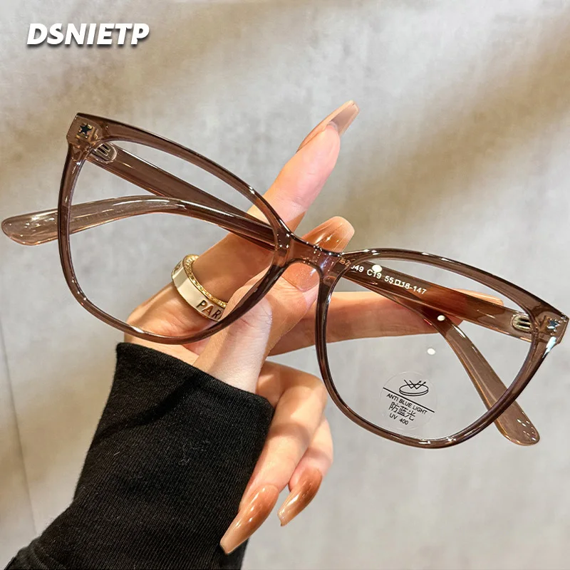 ISLINO Leisure Square Customizable Women's Reading Prescription Glasses Progressive Photochromic Anti Blue Light Myopia Eyewear