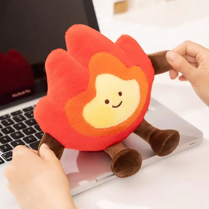 22/46cm Neue Simulations-Flammenpuppe Gefülltes Plüschtier Kissen Niedliches Cartoon-Anime-Geschenk für Freunde Spaßpuppe – Detail 15