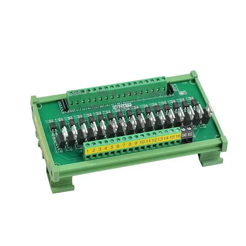 PNP to NPN Conversion DC Amplifier IO Board, Optocoupler Isolated Single Chip PLC Accessory Built-in Transistor Solid State