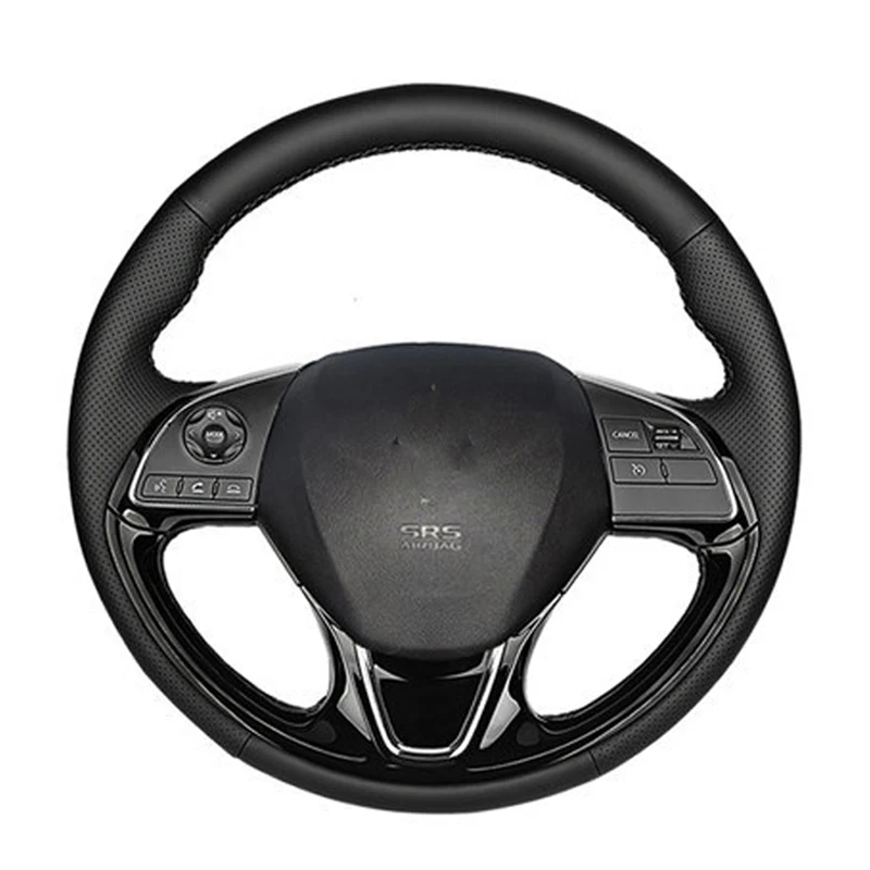 Breathable Leather Car steering wheel For Mitsubishi Outlander 2016 - 2019 ASX18 Eclipse Cross 2018 Custom made Steering Covers