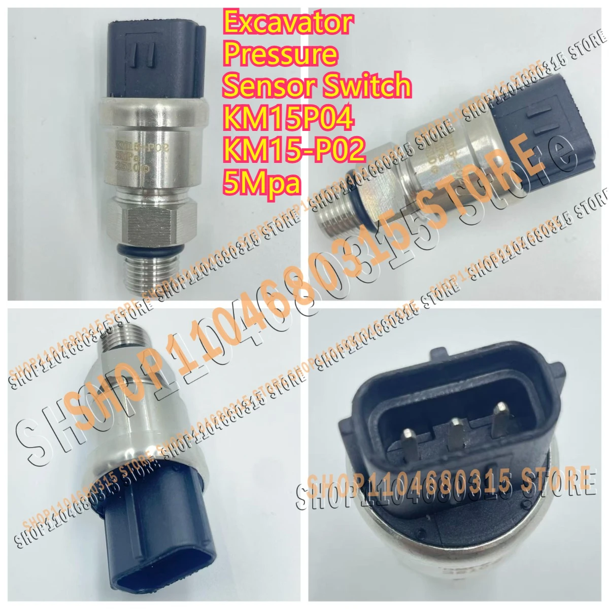 

Новый датчик давления для экскаватора KM15P04 KM15-P02 5 МПа для Sumitomo SH200A5 SH210A5 SH240A5, запчасти для экскаваторов KM15