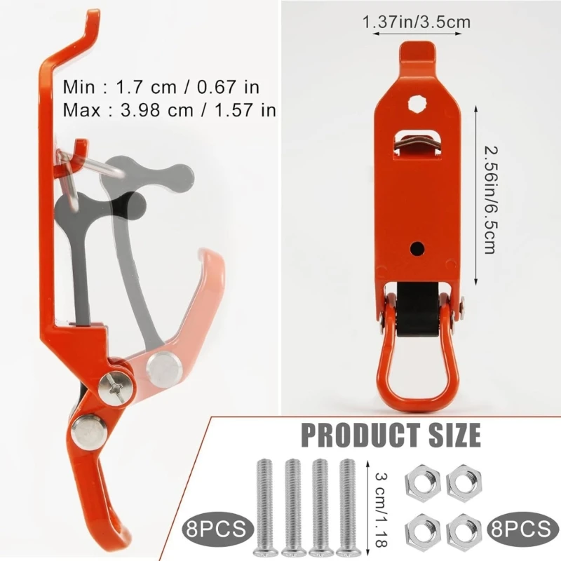 Quick Release Holder Mount Rack Shovel Mounting Roof Rack Shovel Holder Clamp with Screw Nut Auto Accessory Dropship