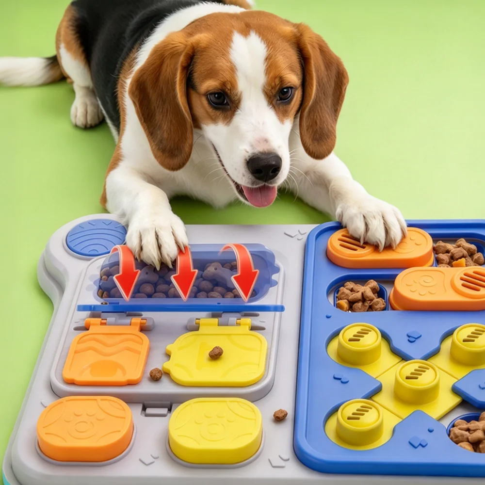 Pet Feeder for IQ Training Puppy Dog Puzzle Toy Treat Dispensing Toy Ideal for Small Medium Dogs