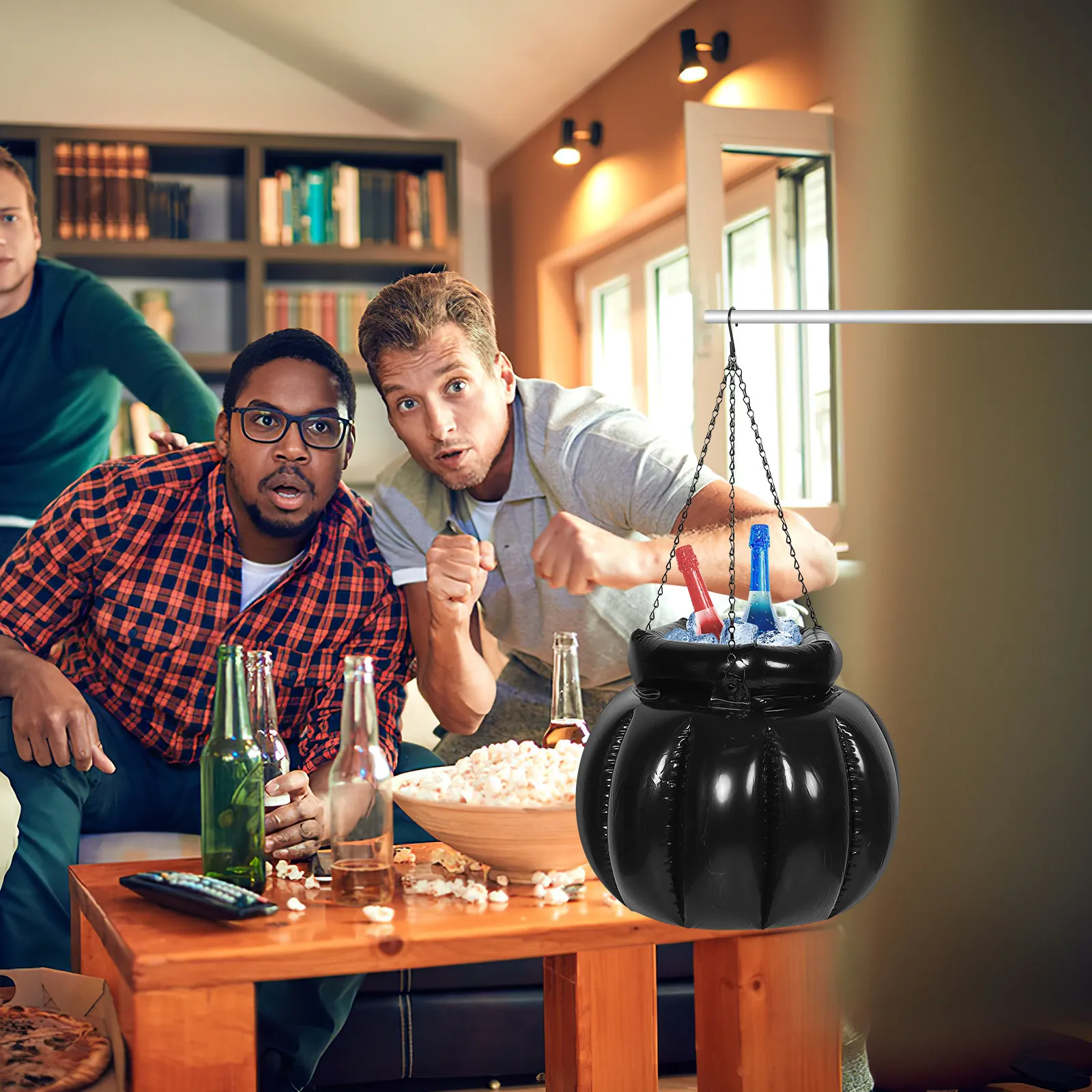 

Надувное ведро-холодильник для напитков на Хэллоуин, портативное уличное ведро для пива и напитков для вечеринок