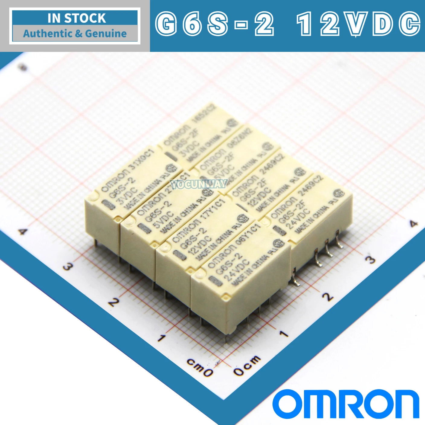 

New Authentic Original OMRON Signal Relay G6S-2F-Y 2-5VDC 12VDC 24VDC 3VDC 4.5VDC DC5V 8 Pin