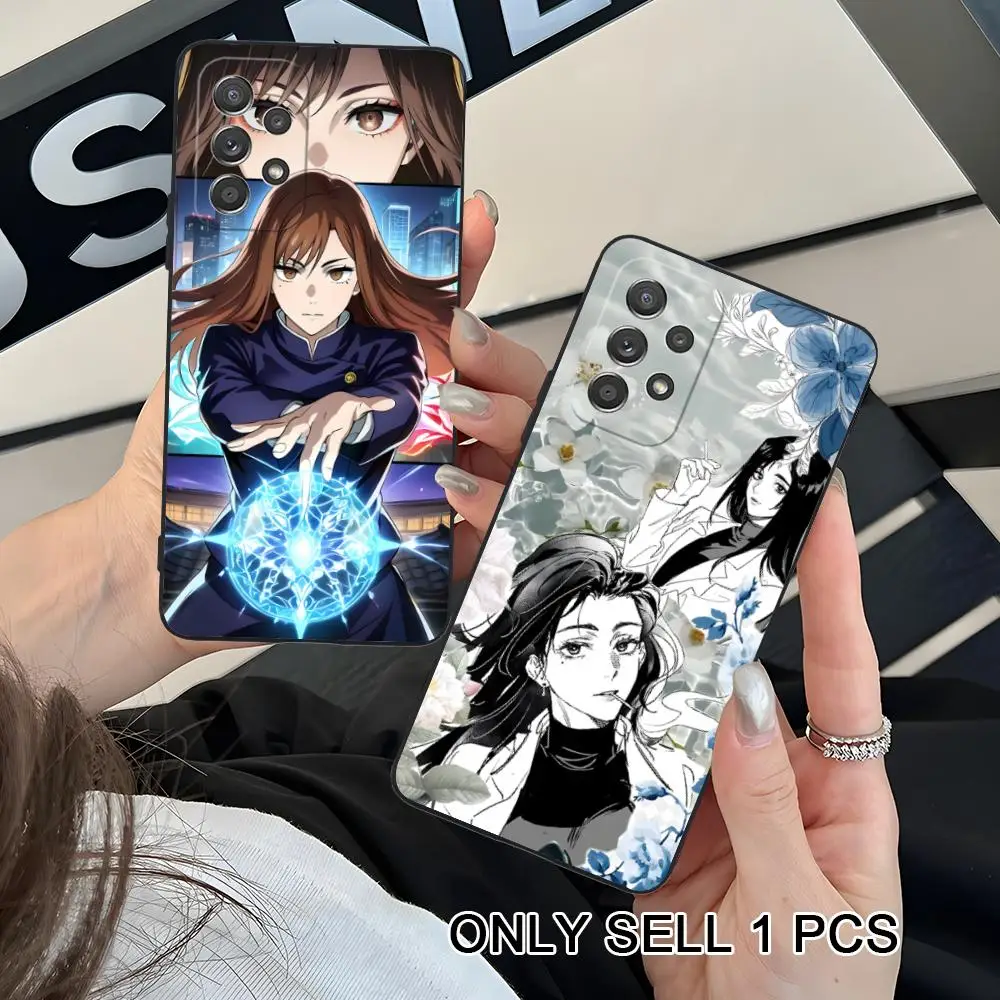 Jujutsu Kaisen Shoko Leiri Matte TPU Mobile Phone Case for Samsung Galaxy A56 55 54 53 52 51 36 35 34 23 16 15 5G Colorful Cover
