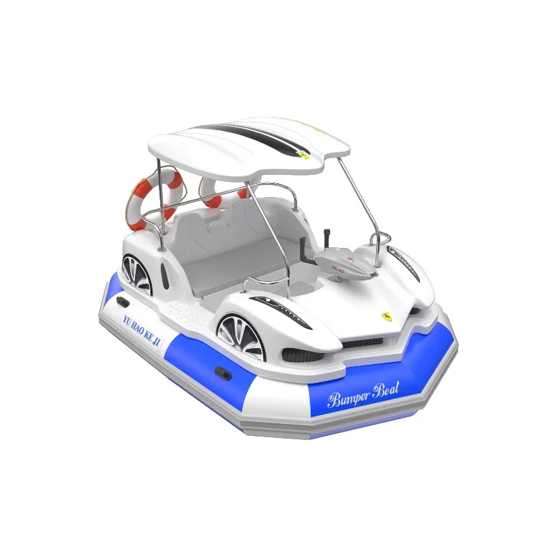 New electric bumper boat inflatable water game plastic for sale amusement facilities