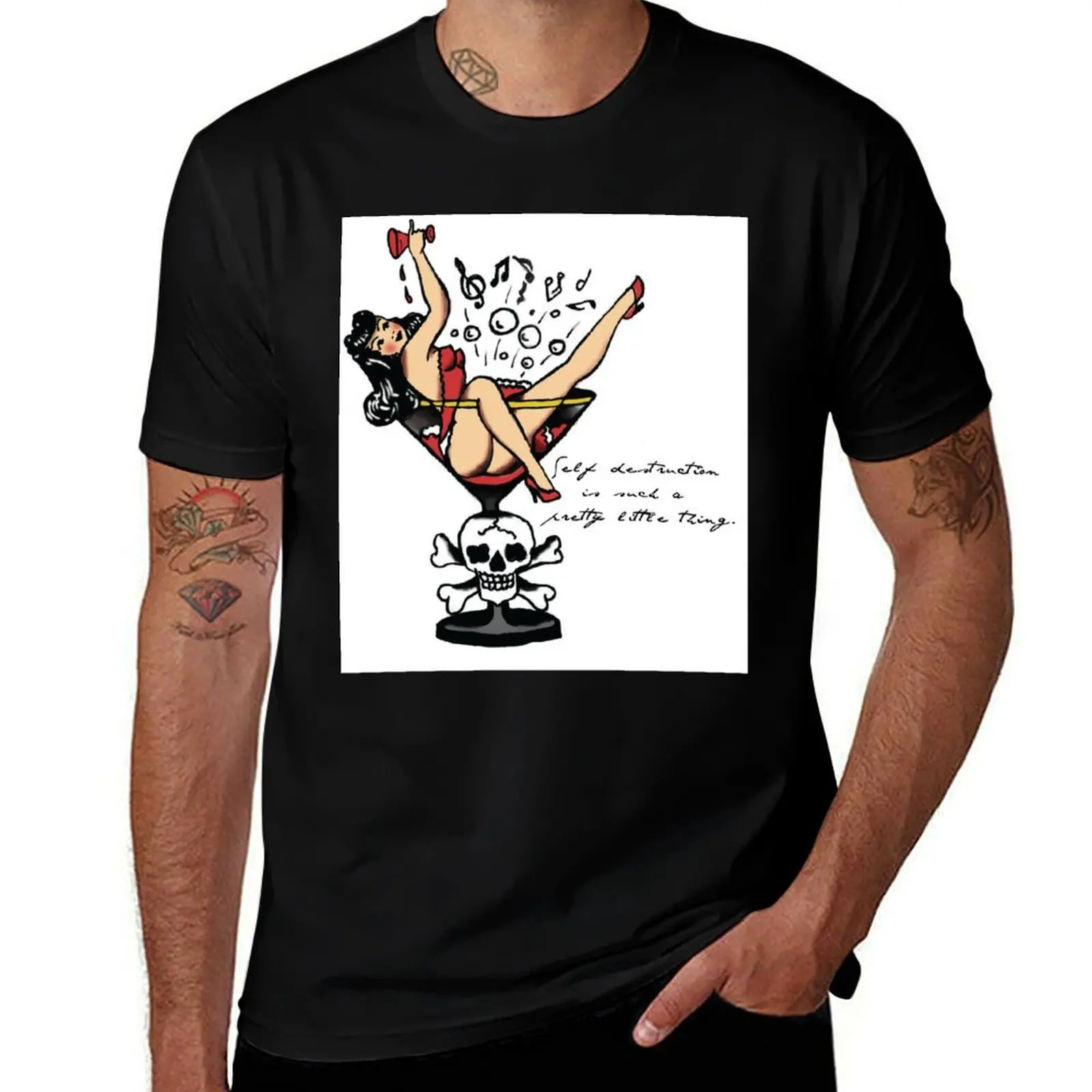 Jerry's Martini Girl- Large scale T-Shirt Performance Workout Short Sleeve Tee T-Shirt