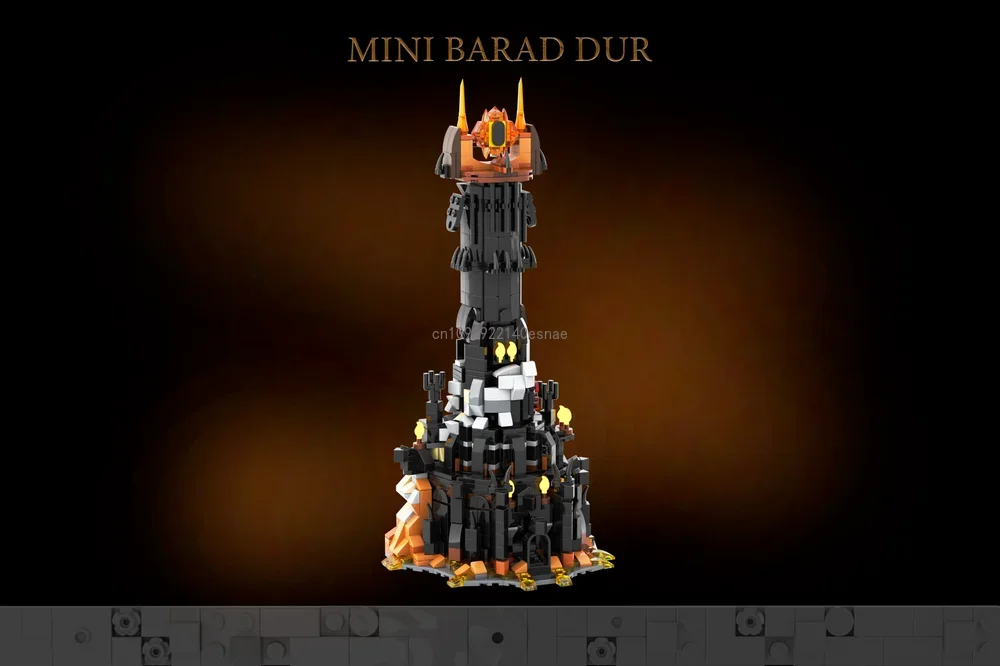 2004 New Mini Lord of The Rings Collection Street View Barad Dur Building Blocks Modello 10316 Bricks Toy Kid Christmas Gifts