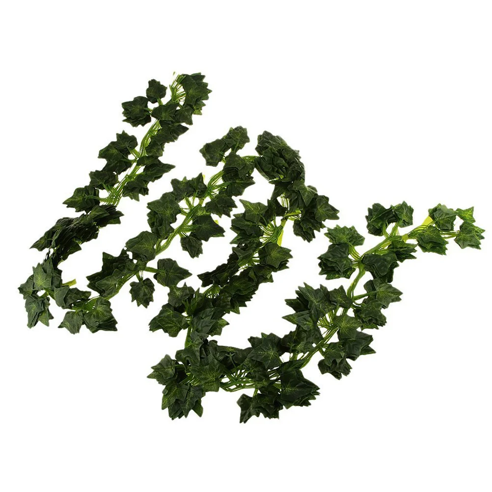 

12Pcs Artificial Vine Hanging Garland Leaves 6.5ft Realistic Lifelike Wall Decor for Wedding Party Home Garden Office