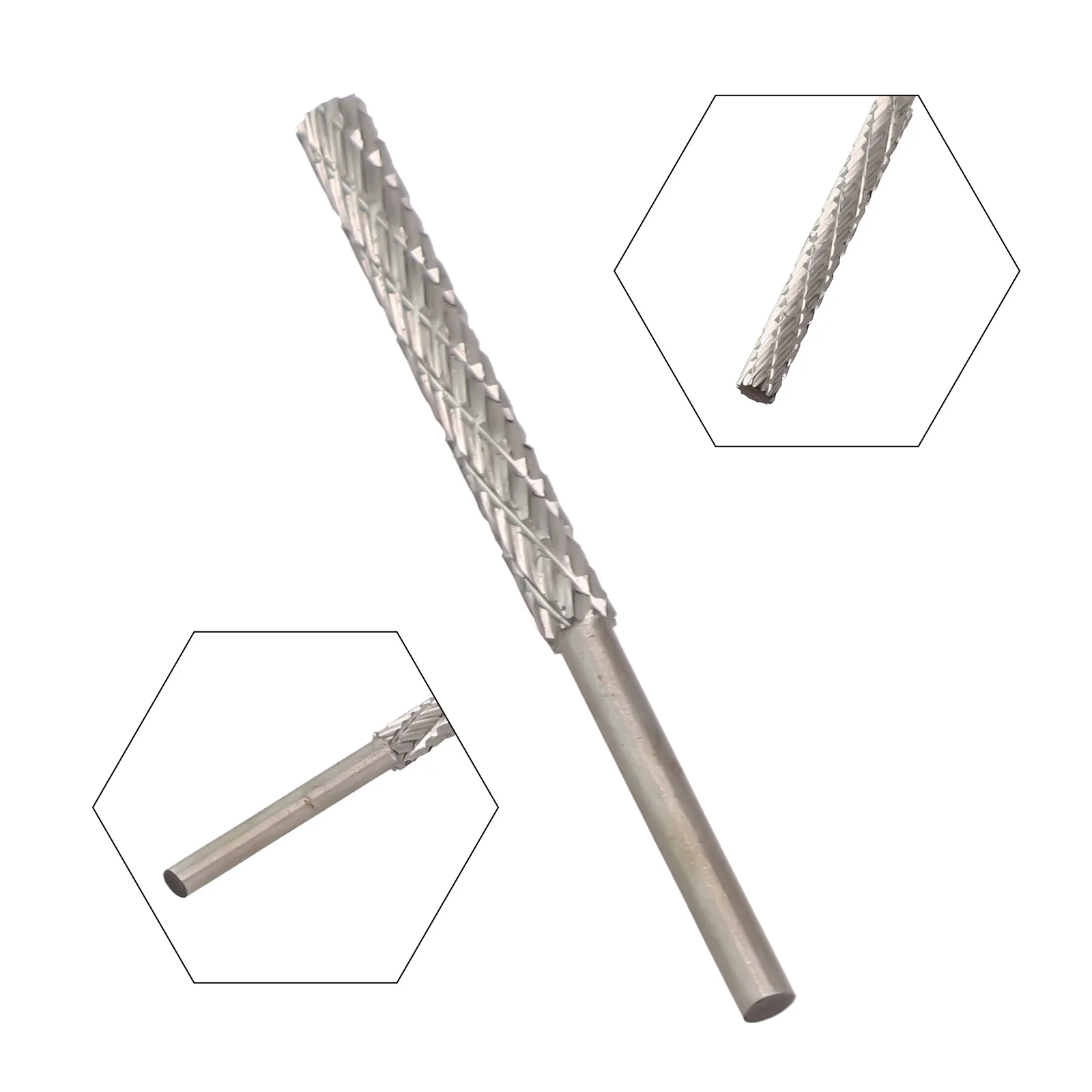 1Pc Rotary File Grinding Head Tungsten Carbide Burr Milling Cutter Drill Bit Finishing Metal Rotary File Tools 3mm 4mm 5mm 6mm