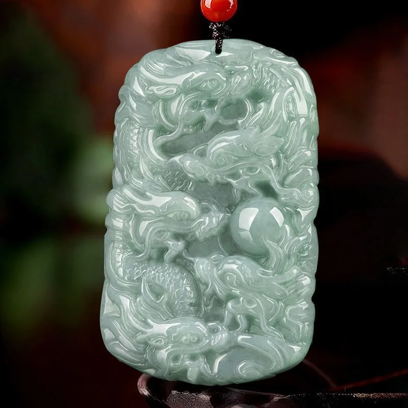 

Кулон из натурального зодиакального дракона, классическое ретро-ювелирное ожерелье в этническом стиле