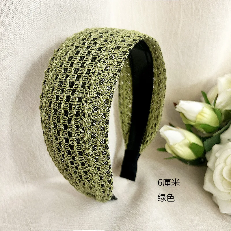 8cm Wide Striped Headband for Women