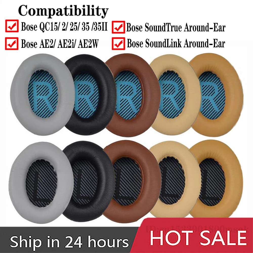 Coussinets d'oreille de remplacement pour écouteurs Bose QuietComfort2 QC2 QC15 QC25 QC35 AE2 AE2i AE2w SoundTrue SoundLink, haute protéine