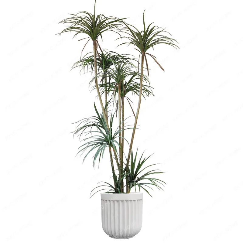 

Искусственные зеленые горшечные растения Sisal Sago Cycas Dracaena декоративное растение для дома гостиной бонсай