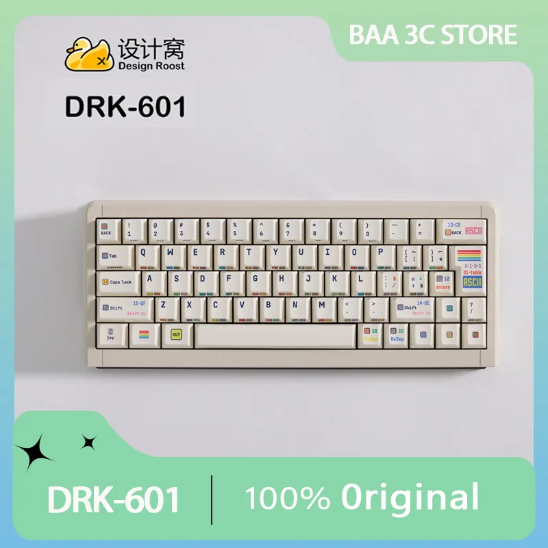 

DRK-601 Custom Mechanical Keyboard Kit Aluminum Alloy Full Key CNC 60% Universal Keyboard Shell Ergonomic Computer Accessories