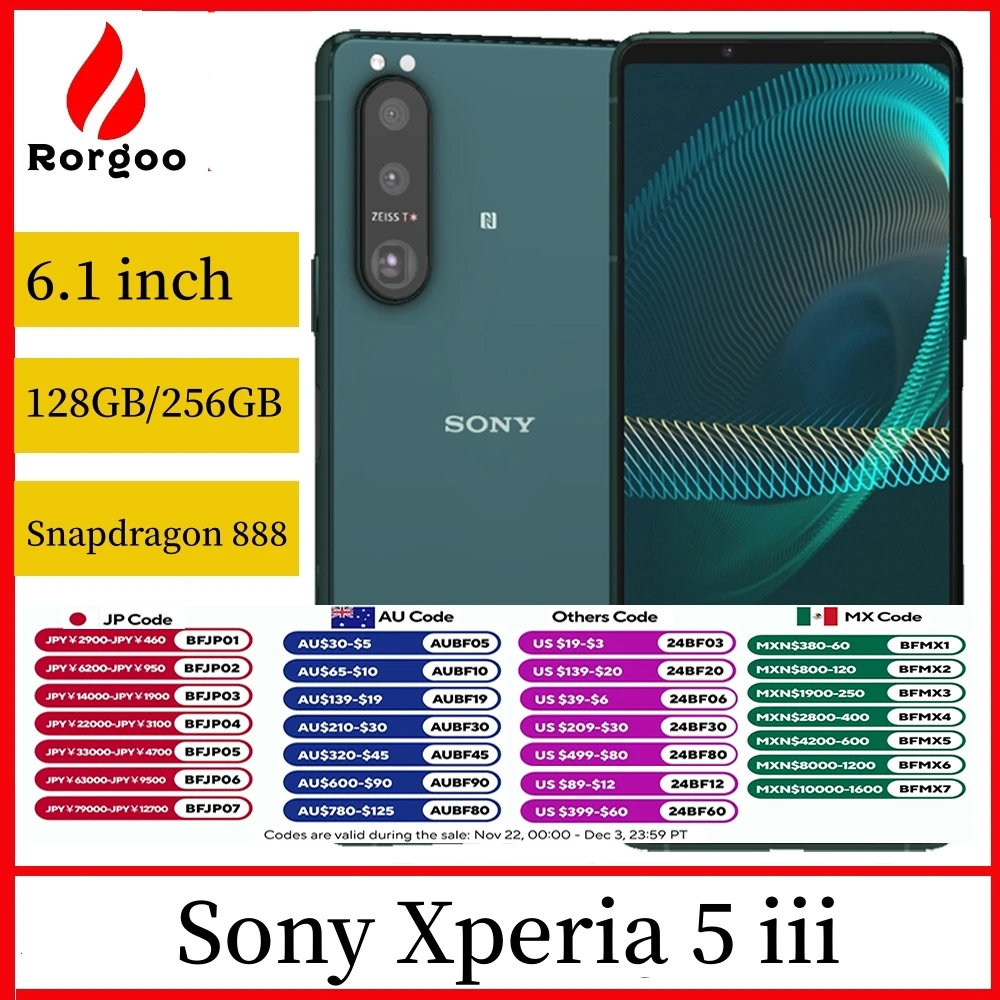 Sony Xperia 5iii 5 iii 5G Original Dual Sim XQ-BQ72 japanese 6.1