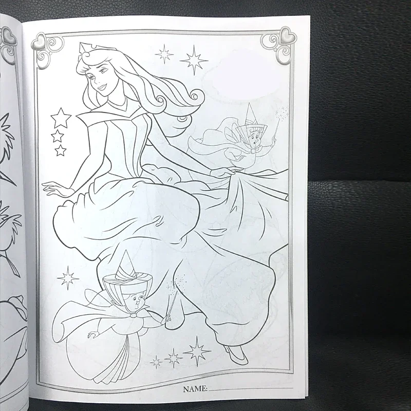 16 Pagina 'S Prinses Meisjes Kleuren Sticker Boek Voor Kinderen Kinderen Coloriage Giet Volwassen Kleuren Schilderen Tekening Verhaal Kleur Boek