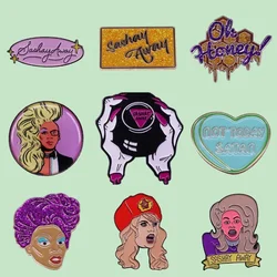 Drag TV Show Miss Vanjie Enamel Brooch Pin Lapel Backpack Brooches Metal Badges Exquisite Jewelry Accessories Gift Wholesale