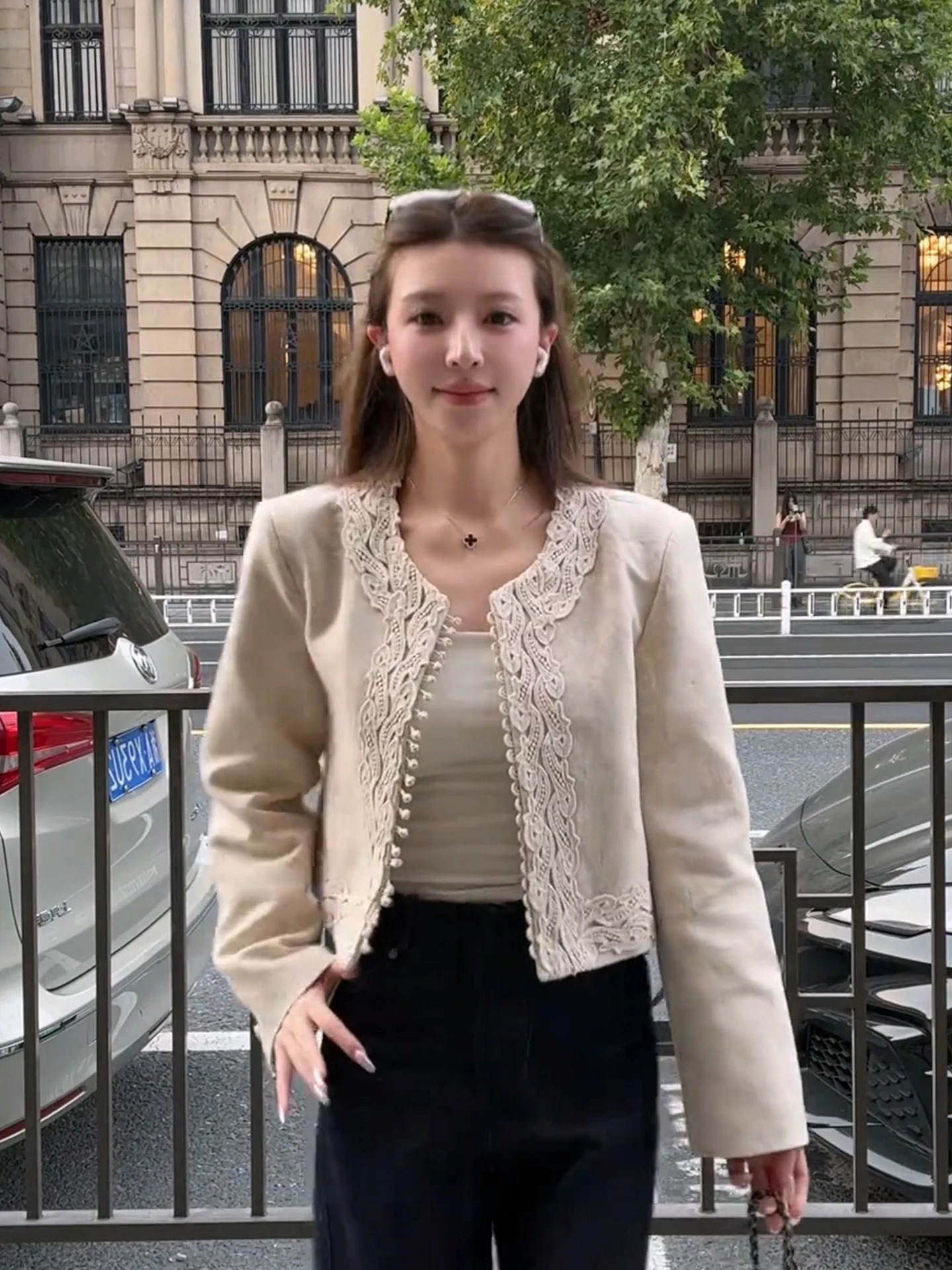 Início do outono único ort outerwear feminino faion sle pequena fraança vento jaet topo high-end sentimento ort casaco