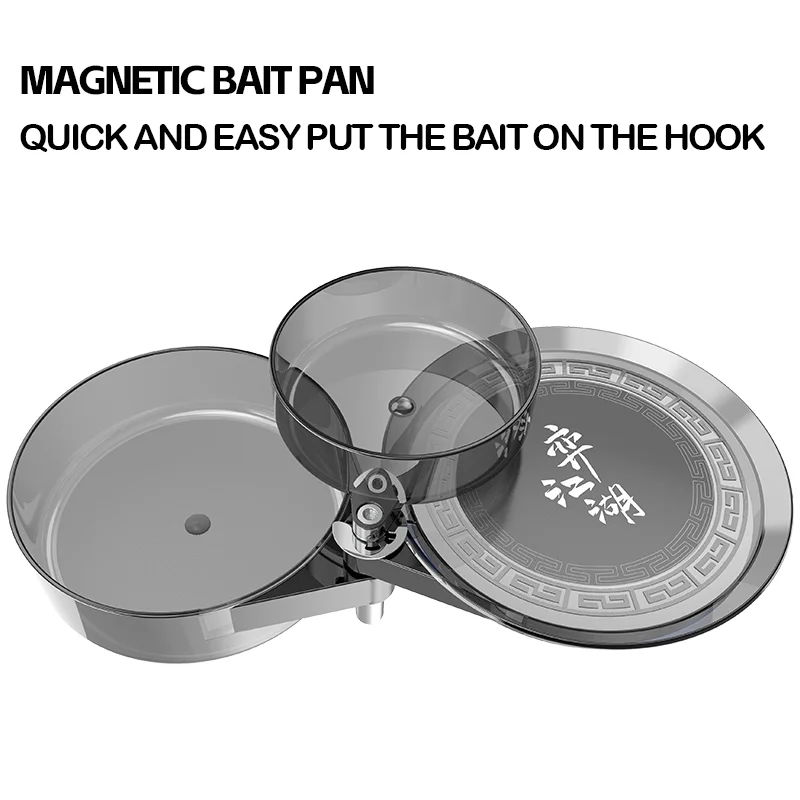 

Диспенсер для рыболовных приманок, мощный магнит большой емкости, трехслойный на 360° ° вращающийся сильный магнитный диспенсер для приманок