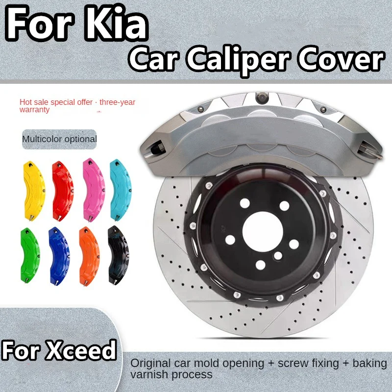 For Kia Xceed Brake Caliper Cover Aluminum Alloy Front Rear Wheel Modification Kit