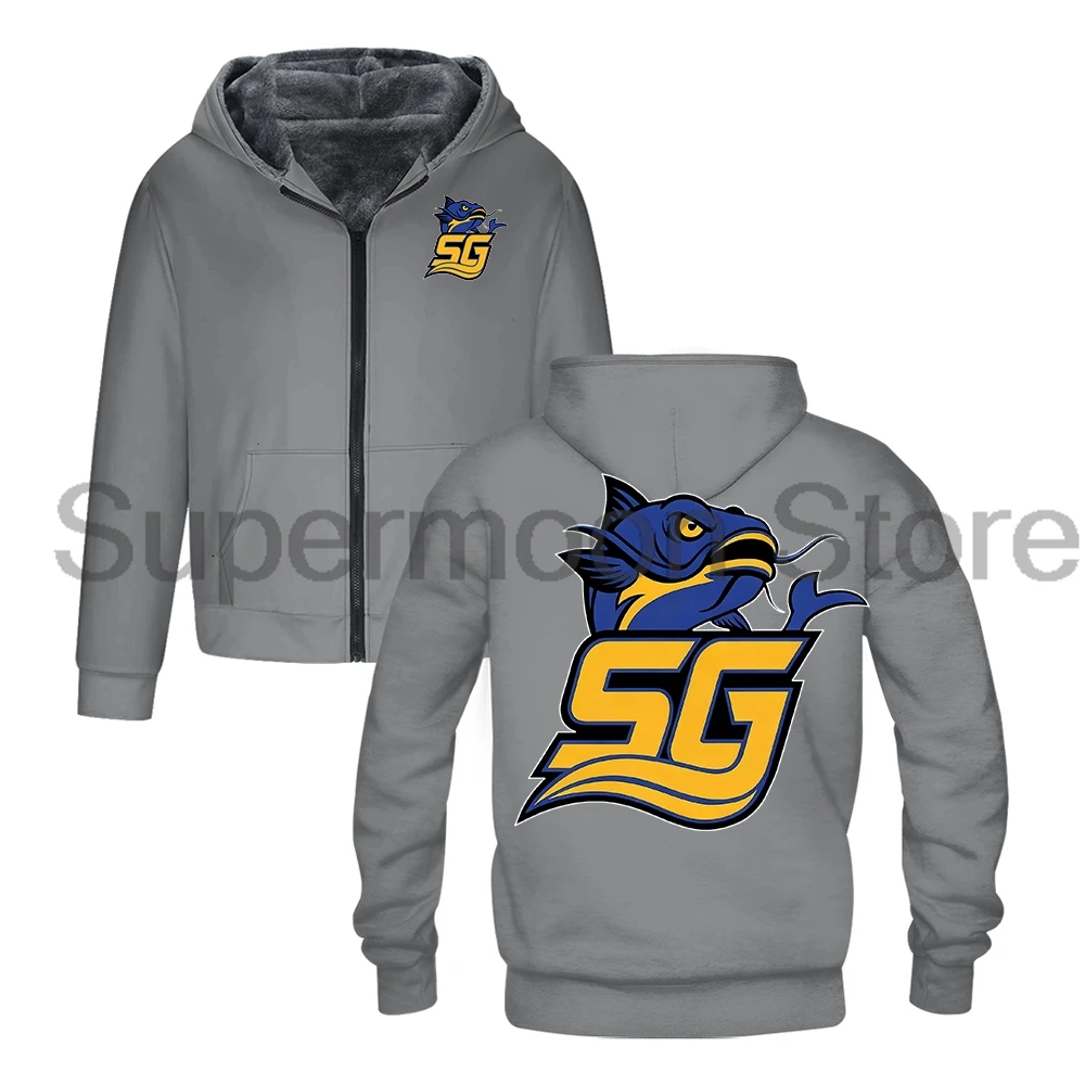 تشاد باورز جنوب جورجيا سمك السلور سستة هوديس للجنسين طويلة الأكمام الشارع الشهير النساء الرجال سترة سترات معطف الشتاء