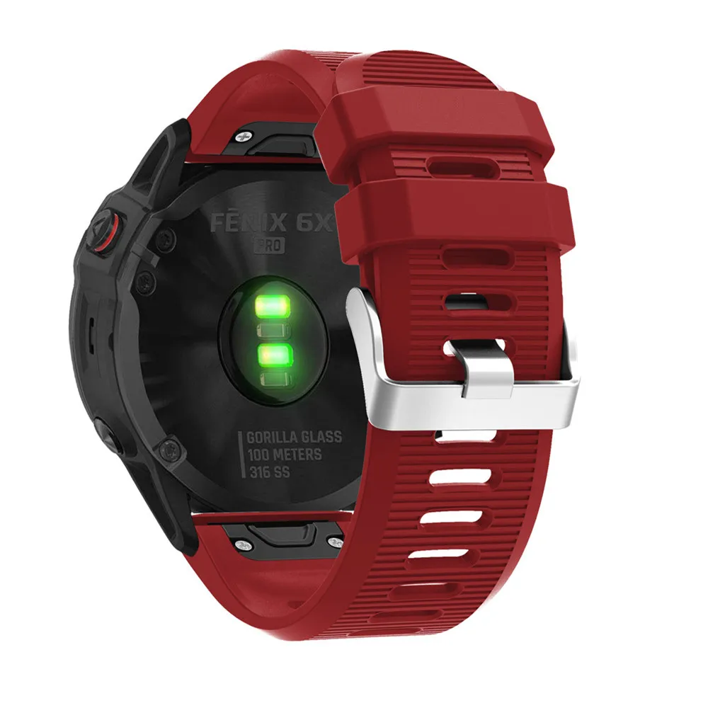 BEHUA QuickFit 26mm 22mm Silikonarmband für Garmin Fenix E 8 7X 7 6 6X/Epix Pro Gen 2 51mm 47mm/Tactix Uhrenarmband Zubehör – Detail 11