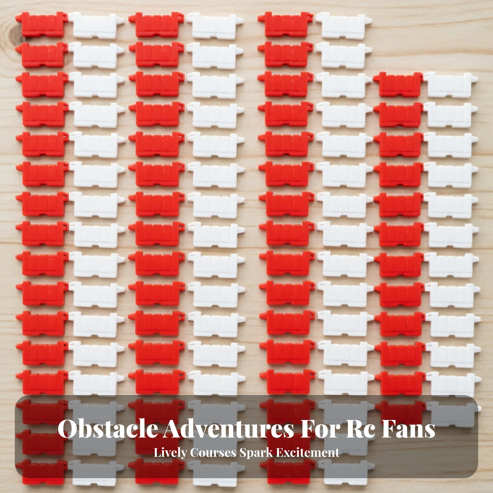 120pcs Plastic Road Barrier Remote Control Car Drifting Race Road Obstacles Children'S Car Model Parking Scene Road Signs