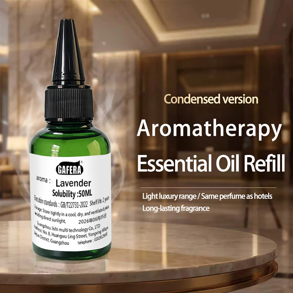 GAFERA 50ml(1.69 fl.oz) Lime Basil And Citrus Kempinski Essential Oil, Diffuser Replenishes Essence, Car Fragrance Refill Liquid