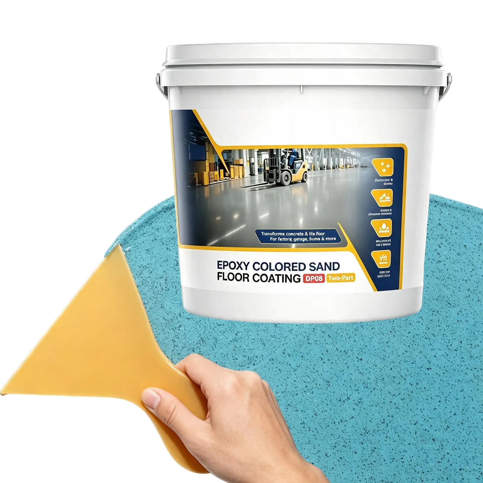 Epoxy Coating for Floor High Gloss Waterproof Compound 1kg Epoxy Colored Garage Floor Paint for Tile Cement Concrete Recreation