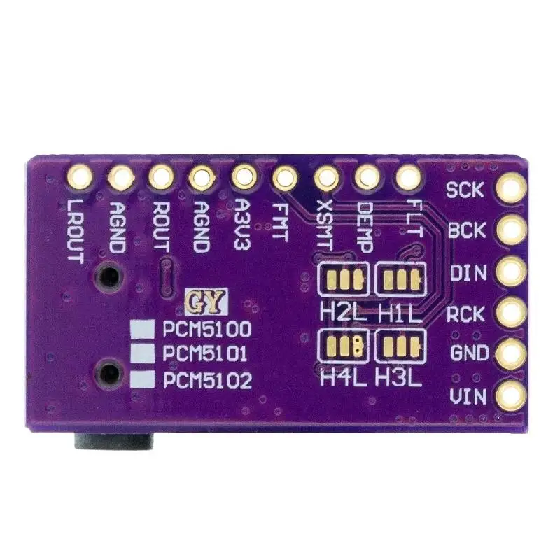 Interface I2S PCM5102A DAC Decoder GY-PCM5102 I2S Player Module For Raspberry Pi pHAT Format Board Digital PCM5102 Audio Board
