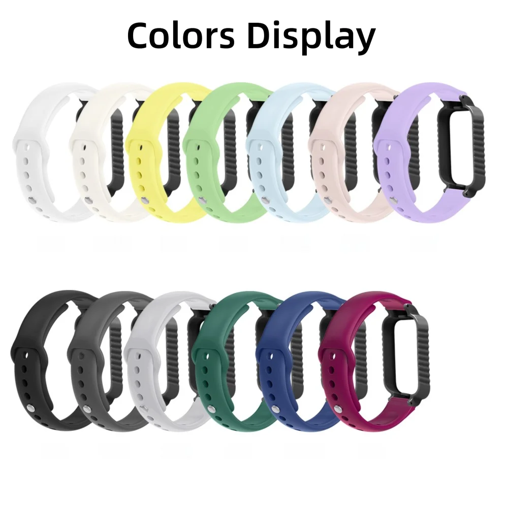 Watch Strap with Reverse-buckle & Protective Case For Redmi Band 2/3 Quick Release Breathable Silicone Smart Wristband Unisex