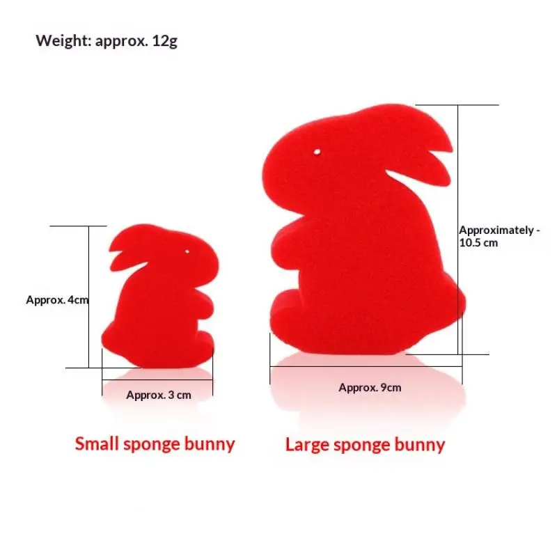 Magic Props Magic Sponge Rabbit Stage Street Magician Game Sponge Magic Tricks Performance Gimmick Magic Bunny Sponge Close-up