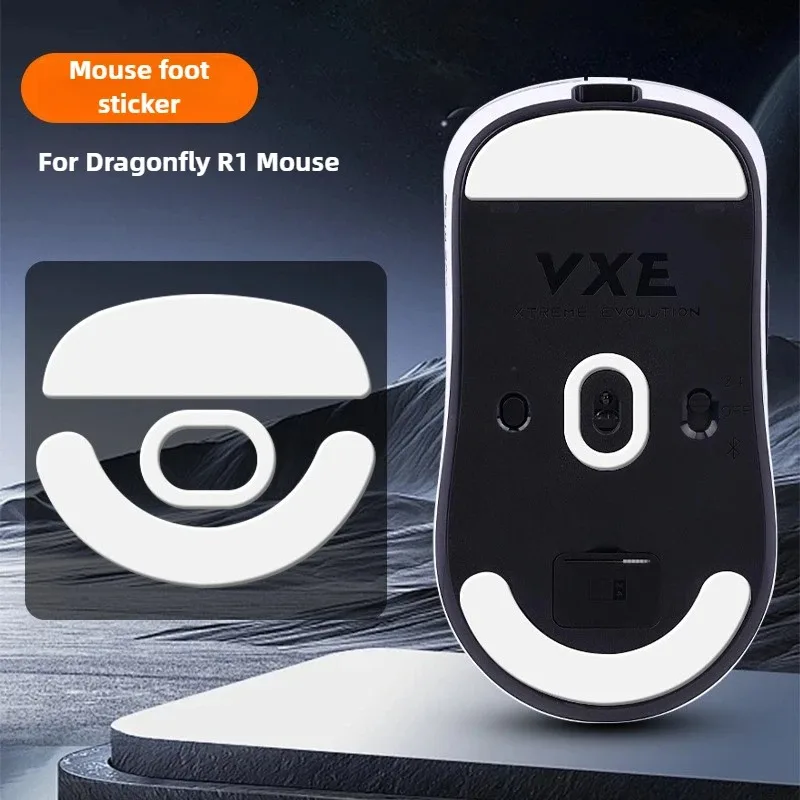 Para patins de mouse Dragonfly R1/R1 SE/Pro MAX - Versão gelada com controle de velocidade Posicionamento suave e resistente ao desgaste para jogos